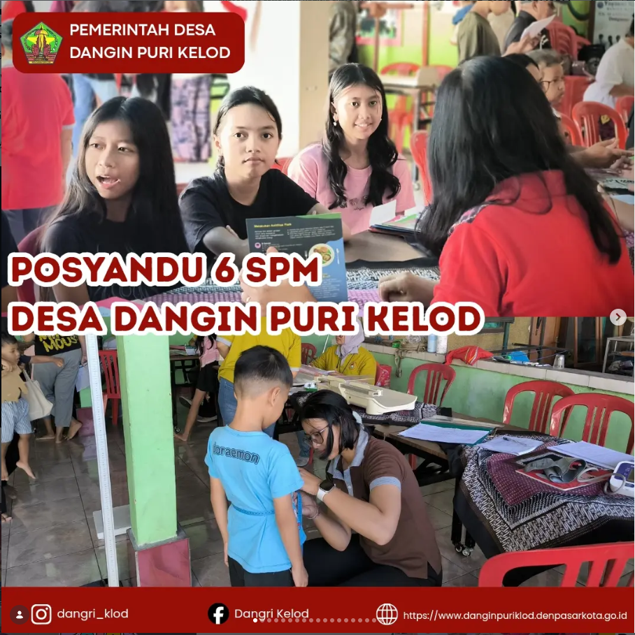 Posyandu 6 SPM Desa Dangin Puri Kelod