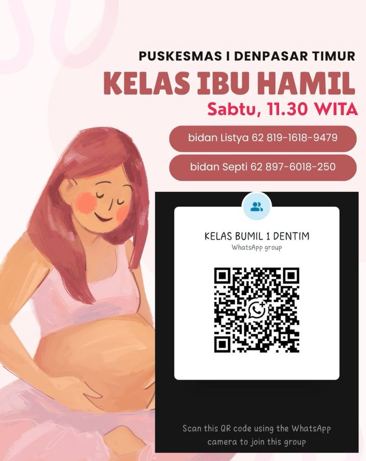 Ayo ikuti kelas Ibu Hamil Setiap Hari Sabtu dan dapatkan layanan konsultasi gratis bersama bidan kami
