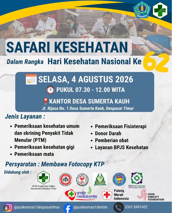 Ayoo ikuti Safari Kesehatan dalam rangka Hari Kesehatan Nasional ke 62
